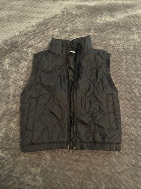 Kids Black Quilted Puffer Vest